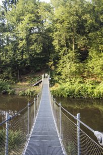 Seilhängebrücke mit Kurt
